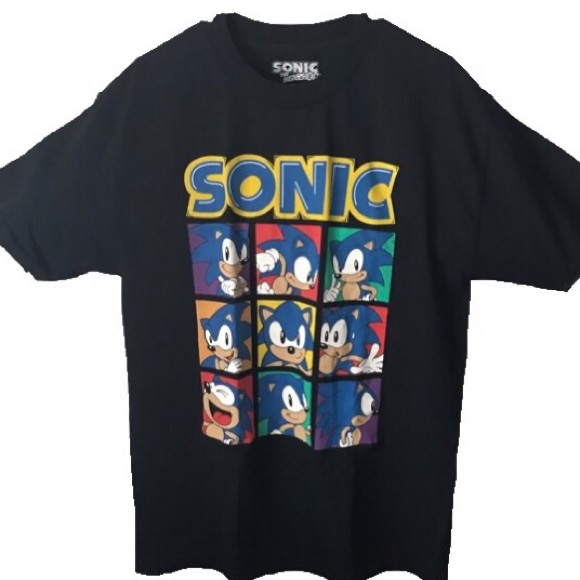 black sonic shirt